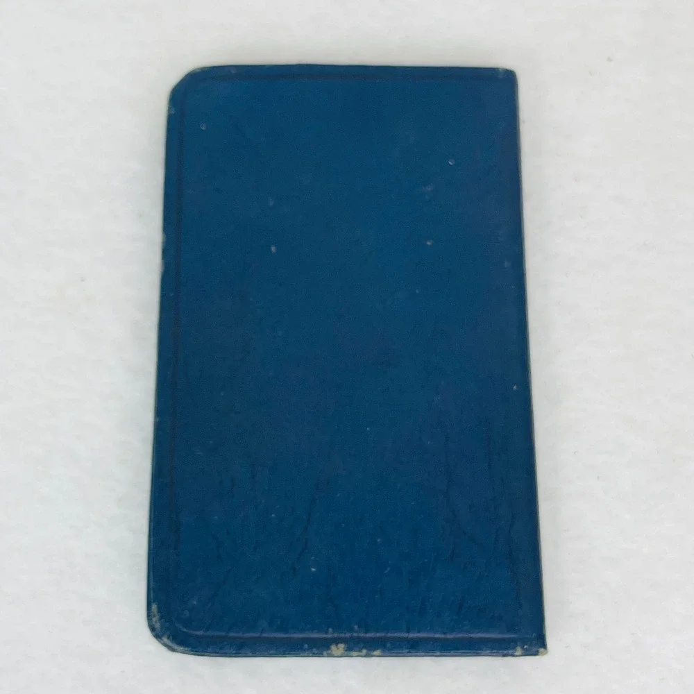 Vintage 1946 The National Supply Company NSCO Pocket Planner Calendar Blue Gold
